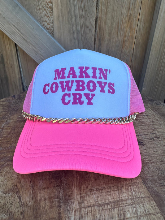 MAKIN’ COWBOYS CRY TRUCKER HAT