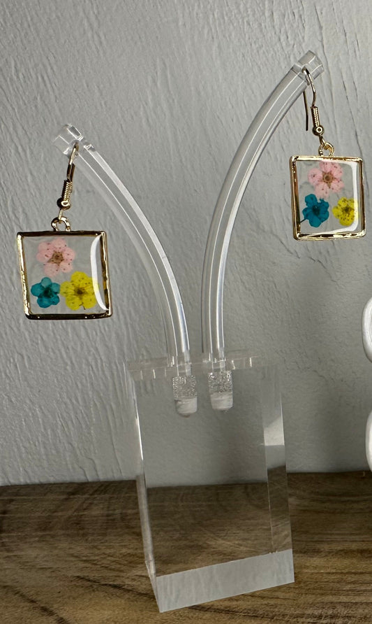 FLOWER BOX EARRINGS