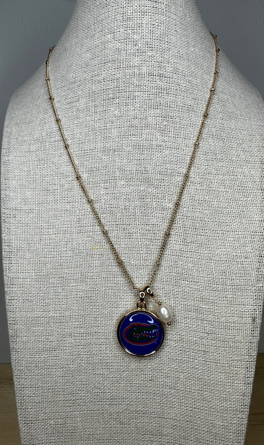 FLORIDA GATORS NECKLACE